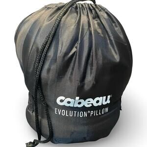 Cabeau Evolution Classic Travel Pillow Grey Memory Foam Neck Support With Bag